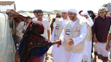 صورة الهلال الأحمر الإماراتي يدشن “قافلة التسامح” لإغاثة مناطق غرب عدن
