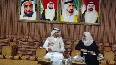 صورة ممثل الهلال الأحمر الإماراتي يلتقي وزيرة الشؤون الإجتماعية بعدن