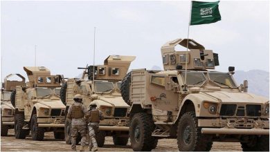 صورة لواء عسكري سعودي يساند قوات الجيش اليمني في تحرير صعدة