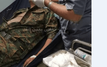 صورة إصابة قائد قوة الطوارئ في إدارة أمن عدن