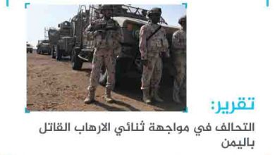 صورة تقرير: التحالف في مواجهة ثنائي الارهاب القاتل باليمن