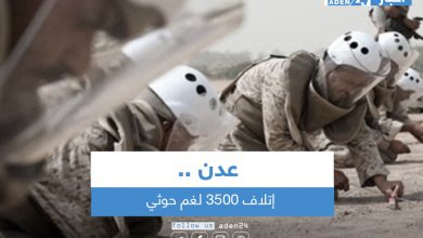 صورة إتلاف 3500 لغم حوثي في عدن
