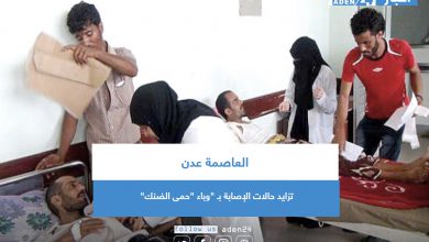 صورة تزايد حالات الإصابة بـ “وباء “حمى الضنك” في العاصمة عدن