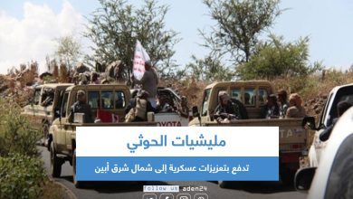 صورة مليشيات الحوثي تدفع بتعزيزات عسكرية إلى شمال شرق أبين