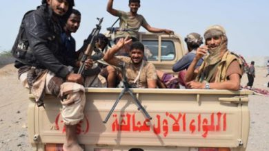 صورة أبين.. اللواء الأول عمالقة يخوض معارك شرسة في مكيراس  والتحالف يقصف مواقع الحوثيين في ثرة