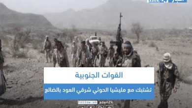 صورة القوات الجنوبية تشتبك مع مليشيا الحوثي شرقي العود بالضالع