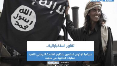 صورة تقارير استخباراتية.. مليشيا الإخوان تستعين بتنظيم القاعدة الإرهابي لتنفيذ عمليات انتحارية في شقرة