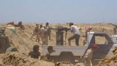 صورة أبين.. القوات الجنوبية تستهدف مواقع مليشيا الإخوان الإرهابية في جبهة الطرية
