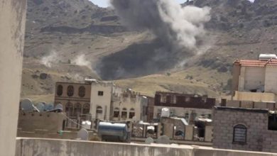 صورة مقاتلات التحالف تشن غارات على مواقع الحوثيين في صنعاء اليمنية