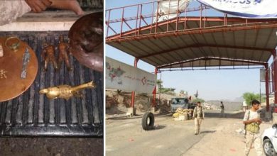 صورة أمن لحج يحبط تهريب مواد متفجرة وقطع أثرية كانت في طريقها لمليشيا الحوثي