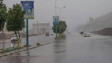 صورة توقعات بهطول أمطار على العاصمة عدن