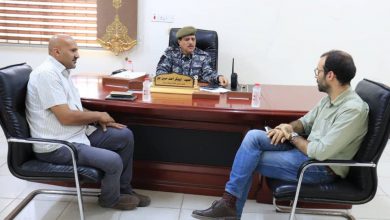 صورة نائب مدير أمن العاصمة عدن يلتقي نائب رئيس بعثة اطباء بلا حدود