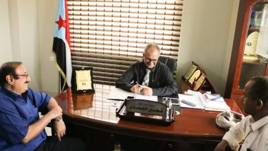 صورة الجعدي يبحث مع رئيس لجنة الشؤون الخارجية في الجمعية الوطنية آليات التنسيق بين اللجنة والأمانة العامة