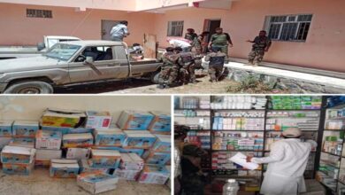 صورة حملة أمنيةوصحية تضبط مواد غذائية وأدوية فاسدة في #يافع