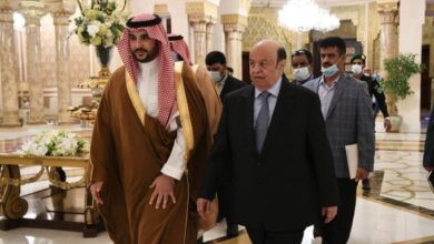 صورة دعم سعودي لإعلان الحكومة اليمنية والتعطيل في قطر وتركيا