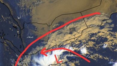 صورة تراجع قوة الإعصار “جاتي” وتحوله إلى عاصفة مدارية