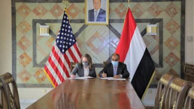 صورة توقيع اتفاقية إعادة جدولة ديون #اليمن لدى #أمريكا