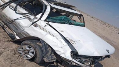 صورة وفاة 3 أشخاص وإصابة آخرين في حادث سير مروع على خط #أبين #عدن