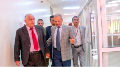 صورة وزير الخدمة المدنية والتأمينات يزور المؤسسة العامة للتأمينات الاجتماعية بالعاصمة عدن