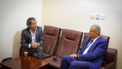 صورة شطارة وسوقي يلتقيان مدير مكتب المبعوث الأممي مارتن #غريفيثس بالعاصمة #عدن