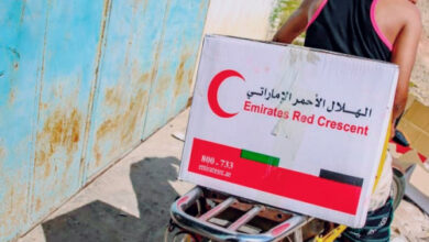 صورة #حضرموت.. هلال #الإمارات يدشن توزيع السلال الغذائية على أسر الشهداء والجرحى والأيتام بالمكلا