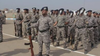 صورة العاصمة عدن.. قوات حماية المنشآت تتسلم مهام تأمين وزارة المياه والبيئة