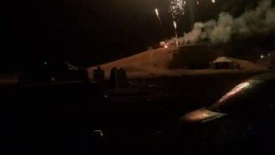 صورة قوات الدعم والإسناد تطلق ألعاب نارية ابتهاجا بذكرى تحرير العاصمة عدن من مليشيا الحوثي