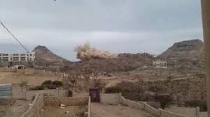 صورة مليشيات الحوثي تفجر منزل مواطن في جُبن