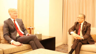 صورة الدكتور الخُبجي يلتقي سفير الاتحاد الأوروبي لدى اليمن