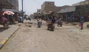 صورة أمن لحج يشن حملة موسعة للقضاء على استحداثات البناء في شوارع الحوطة