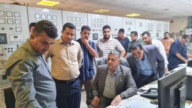 صورة الاطلاع على سير العمل في غرفة التحكم بكهرباء العاصمة #عدن