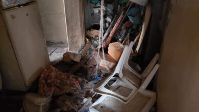 صورة إصابة طفل جراء انفجار أسطوانة غاز بمنزل في المكلا