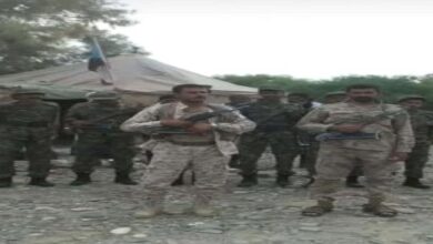 صورة قائد الحزام الأمني في جيشان يدشن العمل بالنقاط الأمنية