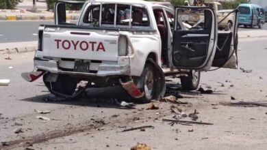 صورة سقوط ضحايا بانفجار عبوة ناسفة في سيارة بدارسعد