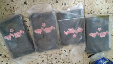 صورة الأجهزة الأمنية تضبط 4 كيلو جرامات من الحشيش المخدرمتجهة إلى العاصمة عدن