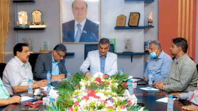 صورة المحافظ لملس يترأس اجتماعا موسعا لمديري المديريات وبعض المكاتب الخدمية