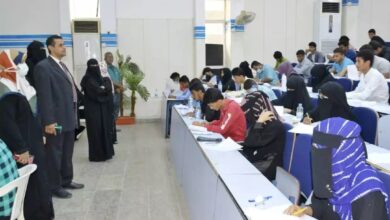 صورة جامعة عدن تدشن امتحانات القبول لبرنامج السنة التحضيرية بكلية طب الأسنان