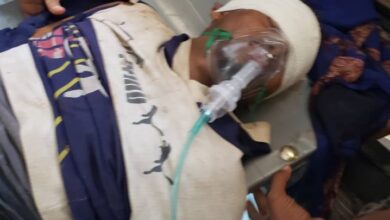 صورة إصابة مواطن برصاص قناص حوثي في #حيس جنوب #الحديدة اليمنية