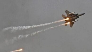 صورة التحالف يدك منصة إطلاق صواريخ حوثية شرقي تعز