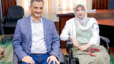 صورة محافظ عدن يلتقي رئيس الشبكة الوطنية لمناصرة ذوي الهمم