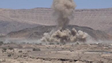صورة التحالف: مصرع 243 عنصرا حوثيا وتدمير 20 آلية عسكرية بغارات جوية في مأرب