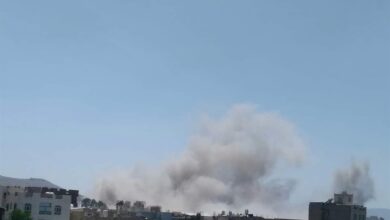 صورة انفجارات عنيفة تهز صنعاء