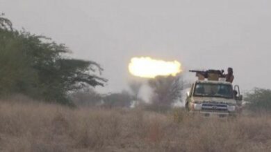 صورة اشتباكات عنيفة بين القوات الجنوبية ومليشيا الحوثي في جبهة حيفان