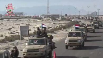 صورة بالفيديو.. وصول قوات من العمالقة الجنوبية إلى عتق