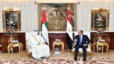 صورة الرئيس السيسي يصل إلى أبوظبي في زيارة رسمية