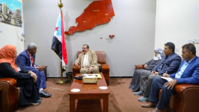 صورة اللواء بن بريك يستقبل رئيس منظمة نداء جنيف في اليمن