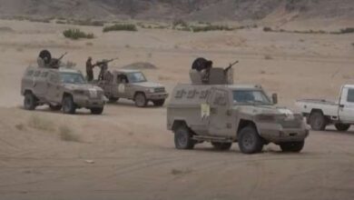 صورة مصرع 3 قيادات حوثية بنيران العمالقة الجنوبية في حريب اليمنية