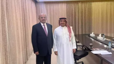 صورة محافظ البنك المركزي يلتقي رئيس صندوق النقد العربي في أبوظبي