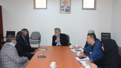 صورة نائب وزير التخطيط يلتقي ممثلي الأوتشا واليونيسيف في العاصمة عدن