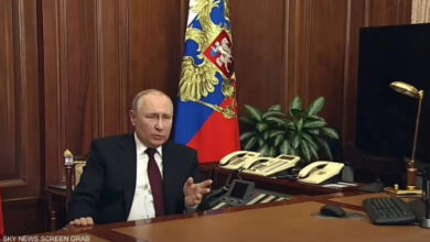 صورة الرئيس الروسي يعلن الاعتراف “الفوري” باستقلال لوغانسك ودونتسك